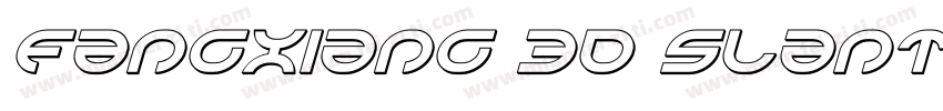 Fangxiang 3D Slant M字体转换